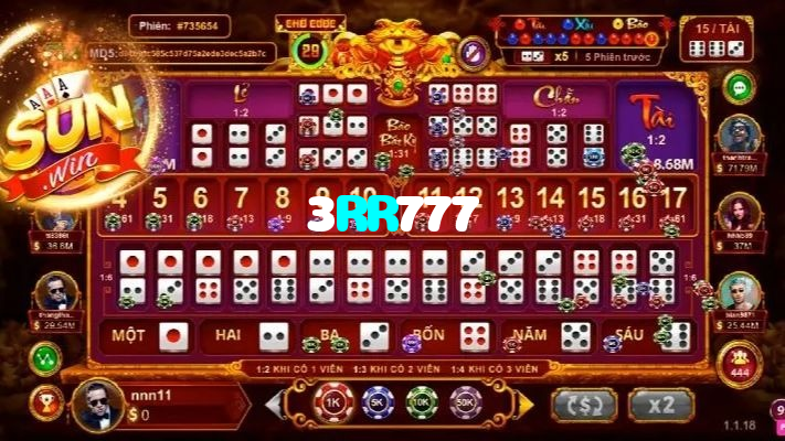 available types of 3RR777 bet including pre-match live express and system bets